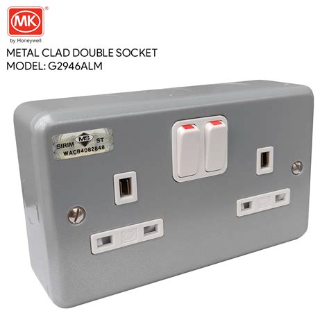 metal clad back box|mk metal clad 1g socket.